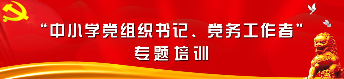 中小学党组织书记、党务工作者专题培训